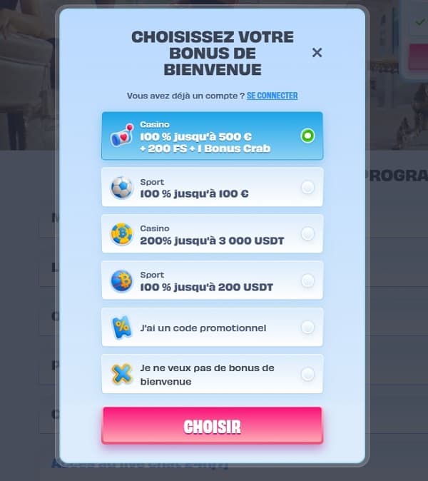 l'inscription sur OS