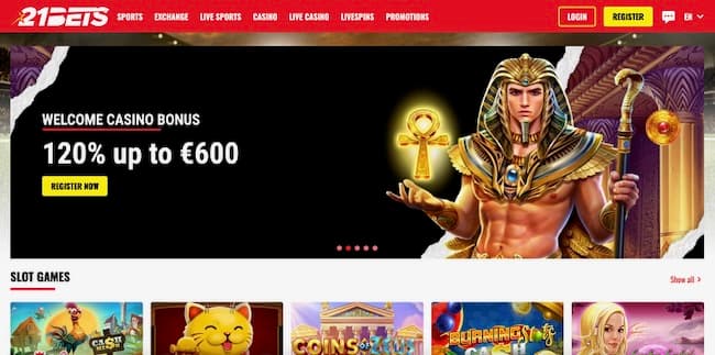 21Bets est un site de jeux de hasard et d'argent de qualité