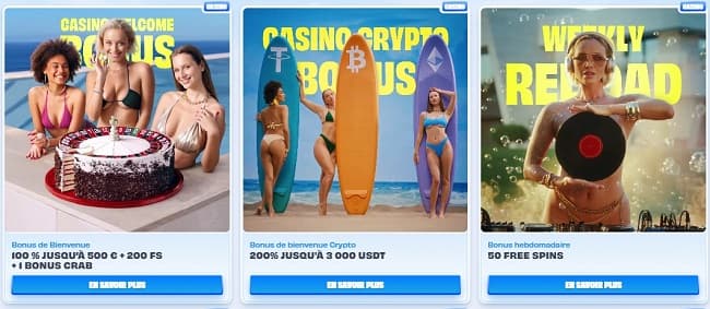 les bonus de OnlySpins