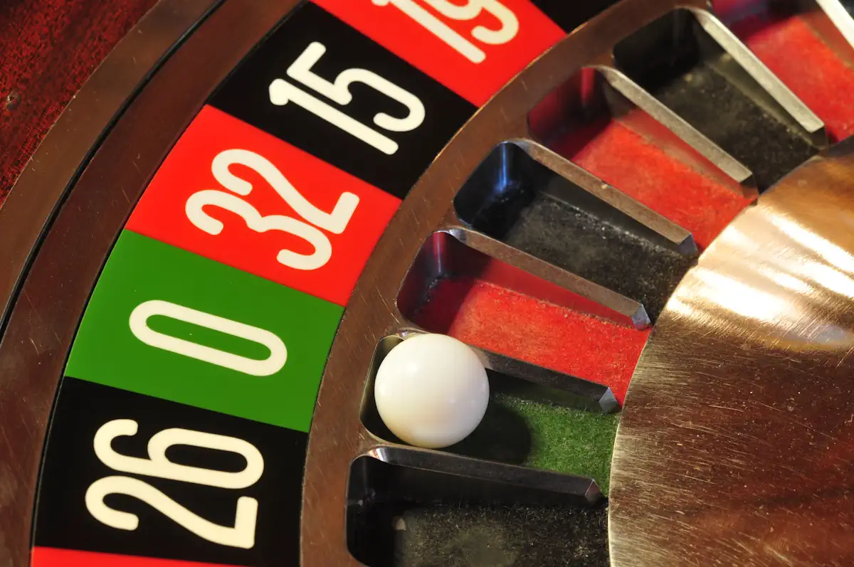 Bille à la roulette au casino