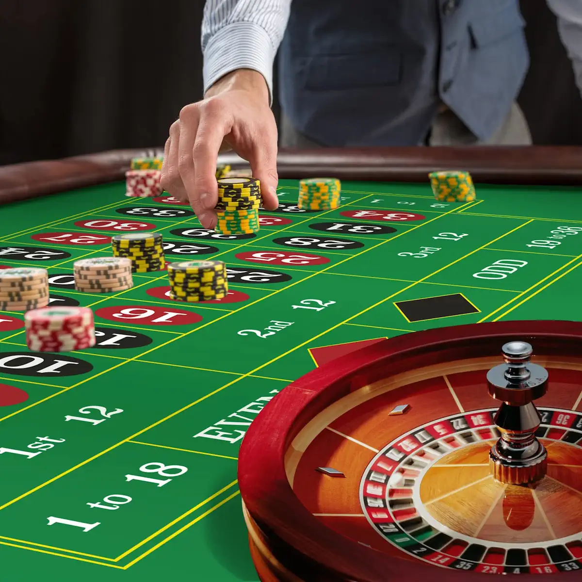 Table de roulette au casino