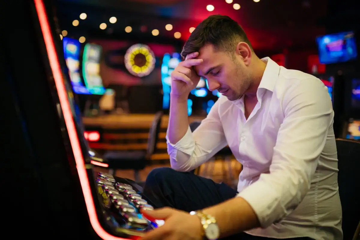 Joueur addict au casino