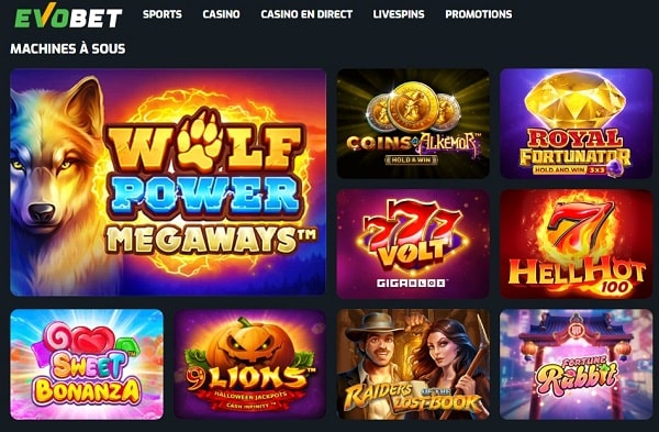 evobet casino en ligne paysafecard